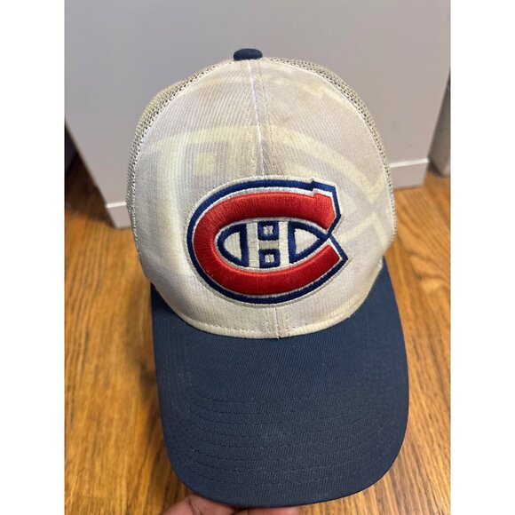 Reebok NHL Center Ice Montreal Canadiens Mesh Trucker Hat M/L - Picture 1 of 6